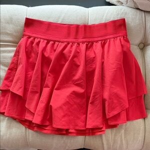 Lululemon Athletica Vibrant Red Skater Skirt